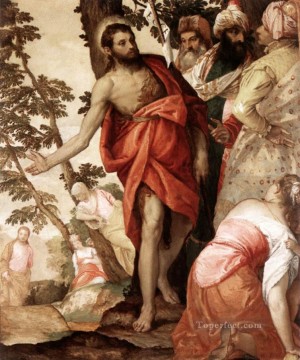 San Juan Bautista predicando el Renacimiento Paolo Veronese Pinturas al óleo